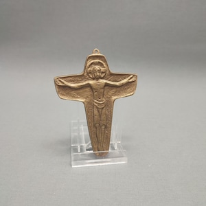 Corpus Christi - cast bronze - wall hanging Mid Century - Religious plaque