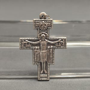 Corpus Christi crucifix - Franciscan Cross  - St Francis of Assisi Cross  pendant - Religious cross