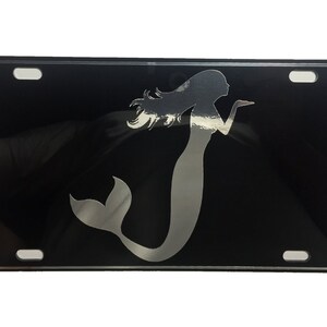 CustoMonsterDesigns Mermaid Siren Heavy Duty Aluminum License Plate S2