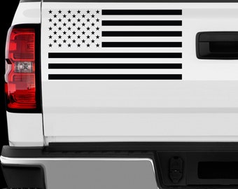 US American Flag sticker All size Regular & Chrome Mirror Vinyl Colors