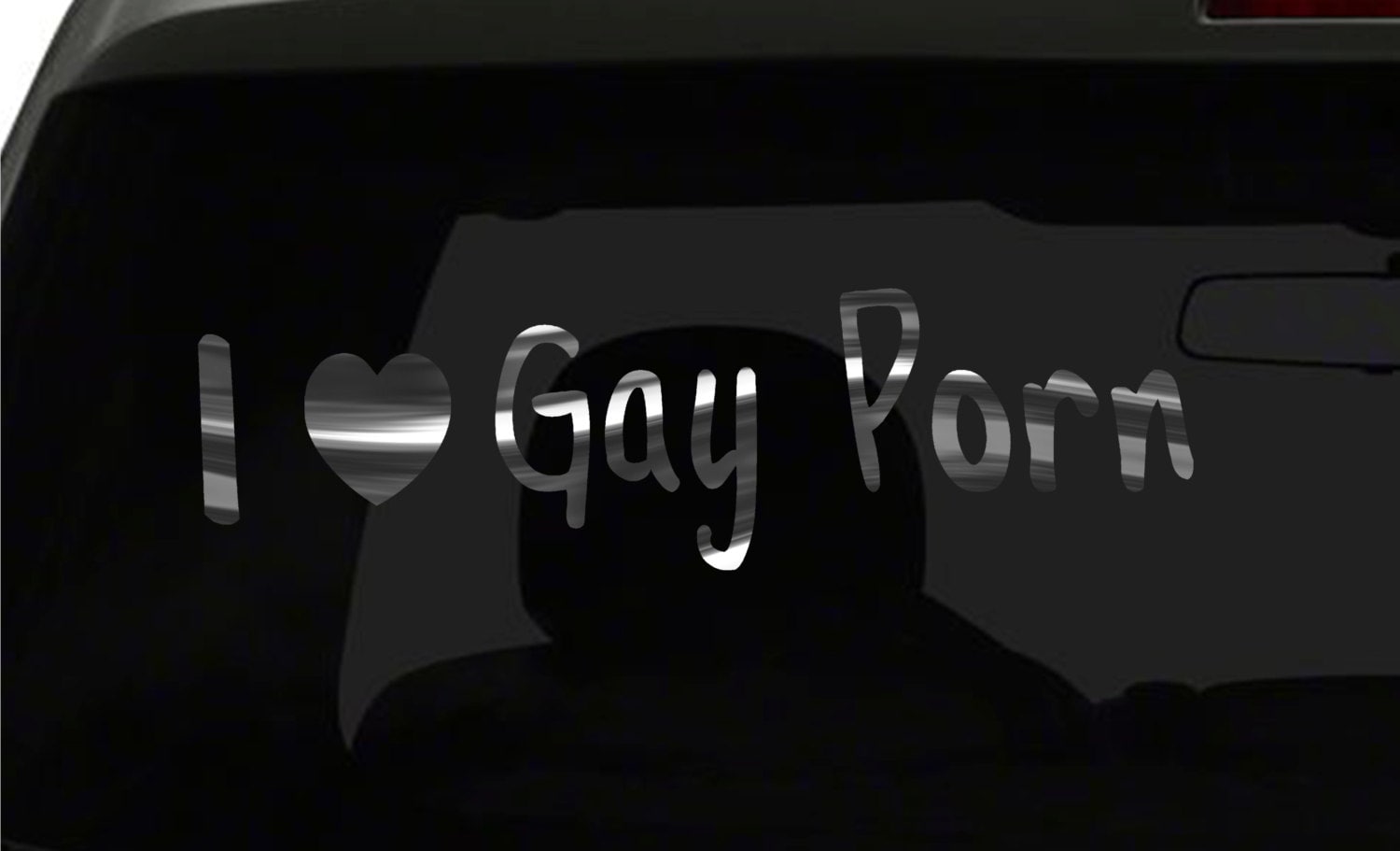 I Love Gay Porn Car Window Laptop Wall Decal Sticker