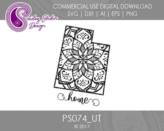 Download Kits How To Craft Supplies Tools Cricut Files Ps074 Utah State Svg Utah State Pride Utah Svg Utah Mandala Svg Svg Files Silhouette Files Utah Svg File Mandala Svg