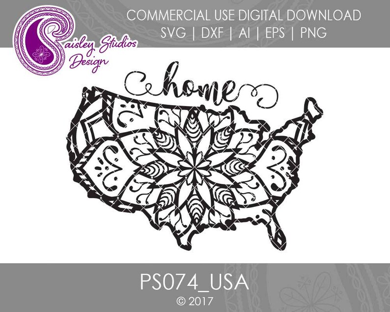 Download USA Mandala SVG USA Svg Fourth of July Svg File | Etsy