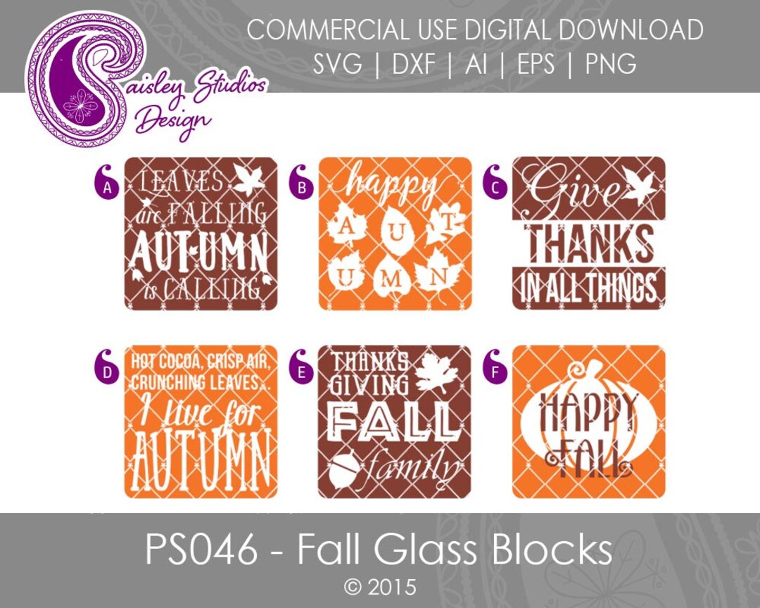 Fall Window Svg Autumn SVG, Thanksgiving SVG, Glass Block SVG, Fall Decoration Svg ...