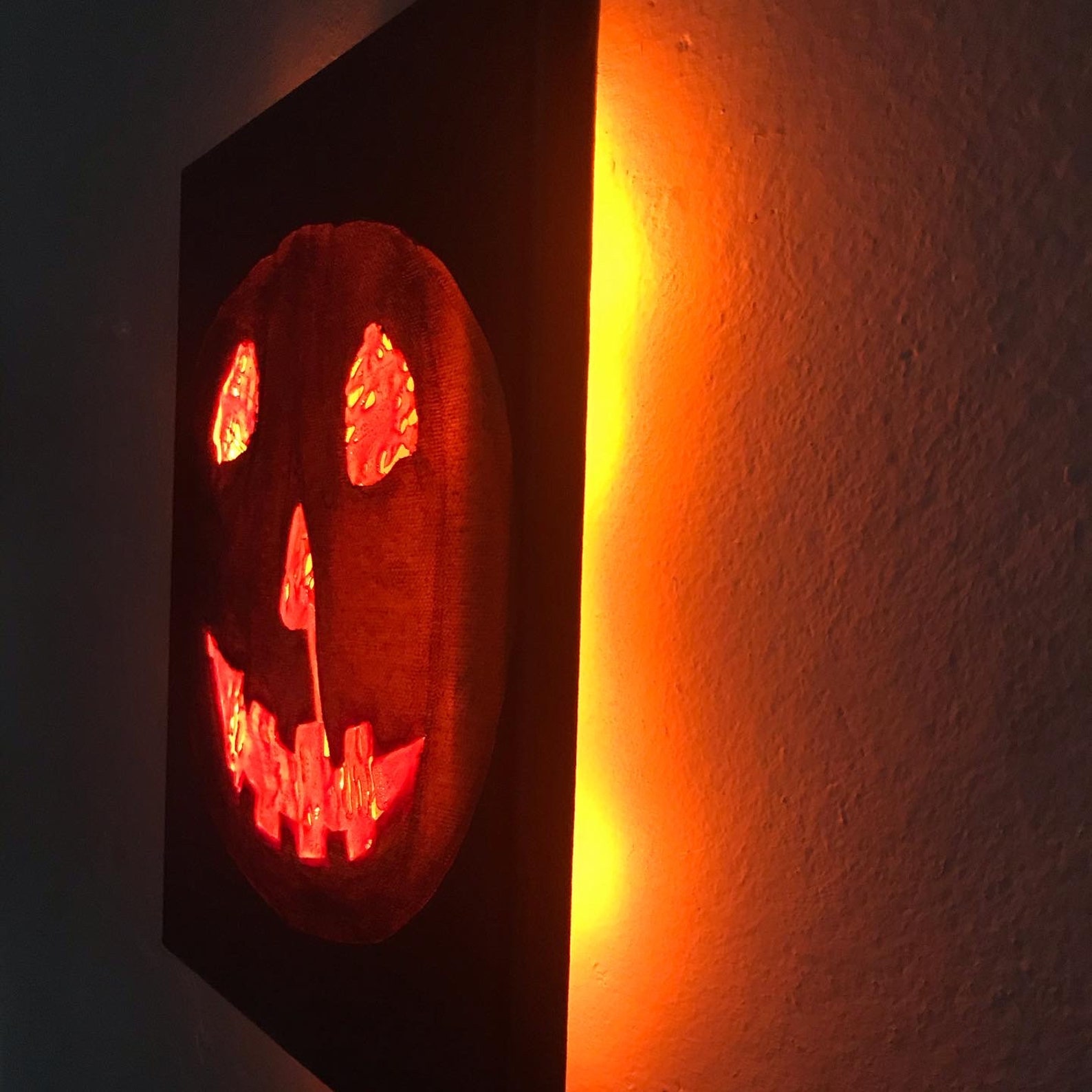 ORIGINAL Halloween Lightup PAINTING Etsy