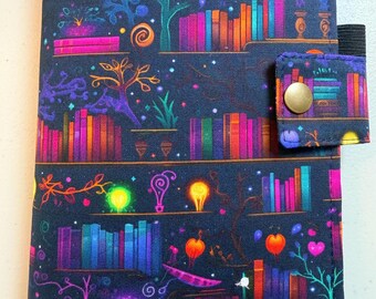 SNAP Closure Hobonichi A6 Readers Dream Fabric Planner Book Cover