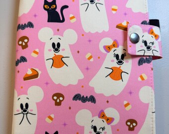SNAP Closure LEUCHTTURM1917 Leuchtturm Hobonichi Cousin A5 Sized Book Cover Style Pretty Spooky Boo Fabric Planner Cover