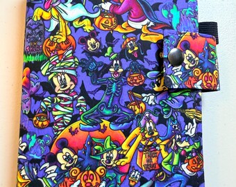 SNAP Closure Hobonichi A6 Spooky Trick or Treat Fabric Planner Book Cover