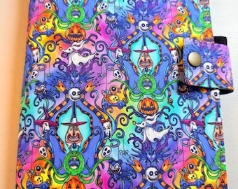 SNAP Closure LEUCHTTURM1917 Leuchtturm Hobonichi Cousin A5 Sized Book Cover Style Nightmare Damask Fabric Planner Cover
