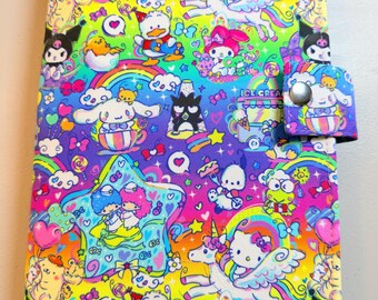 SNAP Closure LEUCHTTURM1917 Leuchtturm Hobonichi Cousin A5 Sized Book Cover Style Kawaii Bright Friends Fabric Planner Cover