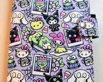 SNAP Closure LEUCHTTURM1917 Leuchtturm Hobonichi Cousin A5 Sized Book Cover Style Kawaii Spooky Friends Fabric Planner Cover