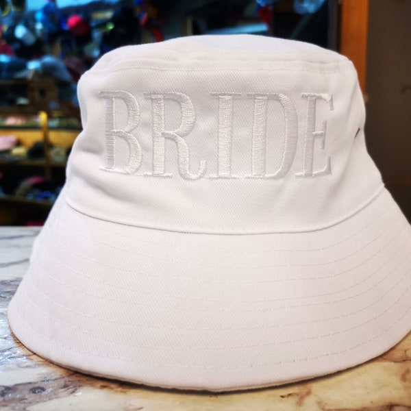 Quality Bride Hats Bucket Hat | Bride to Be Summer Hat | Bachelorette Hats | Groom Bucket Hat for Grooms Couples | Honeymoon Hat for Bride