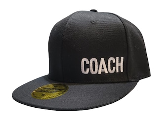 Personalised Name Embroidered Adult Flat Brim Hat | Customised cap for Dad & Mom | Birthday Gift