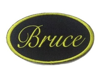CUSTOM Name | Numbers Embroidery Sew on | Personalised Kids Embroidered Patch | Oval Shape |