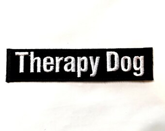 Therapy Dog Patch |  Sew on Custom Patch | Dog Patch | Embroidered Tag