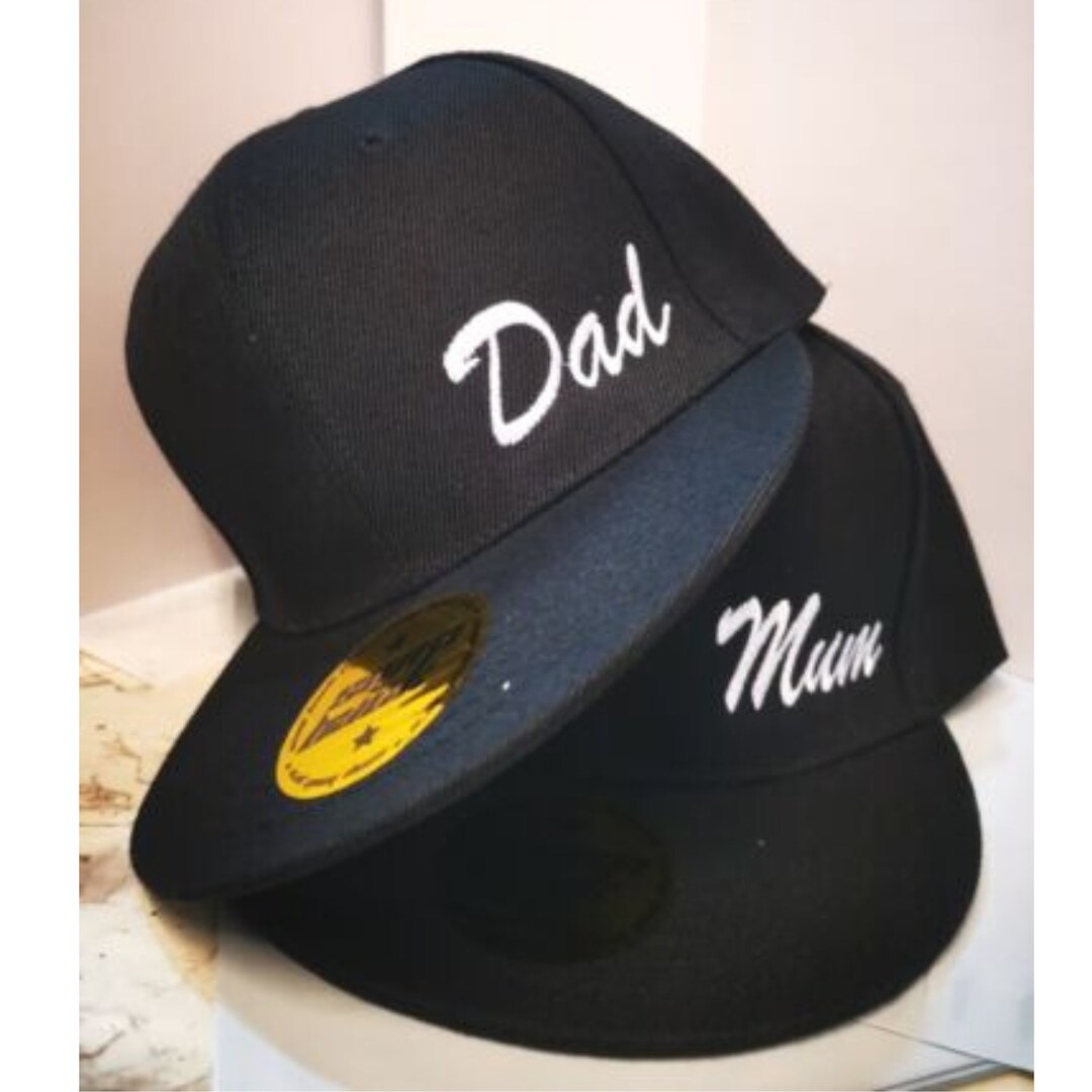 Funny Mom & Dad Hats - Embroidered Cotton Caps For Parents & Couples, Black, One Size
