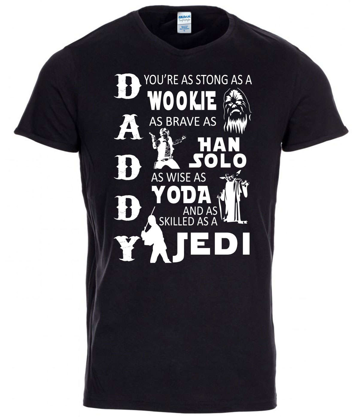 Download Fathers Day Daddy Jedi T-Shirt Star Wars Inspired Comedy Mens | Etsy