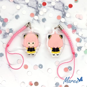Mini Anya | spy anime | Double-Side Acrylic Phone Charm |