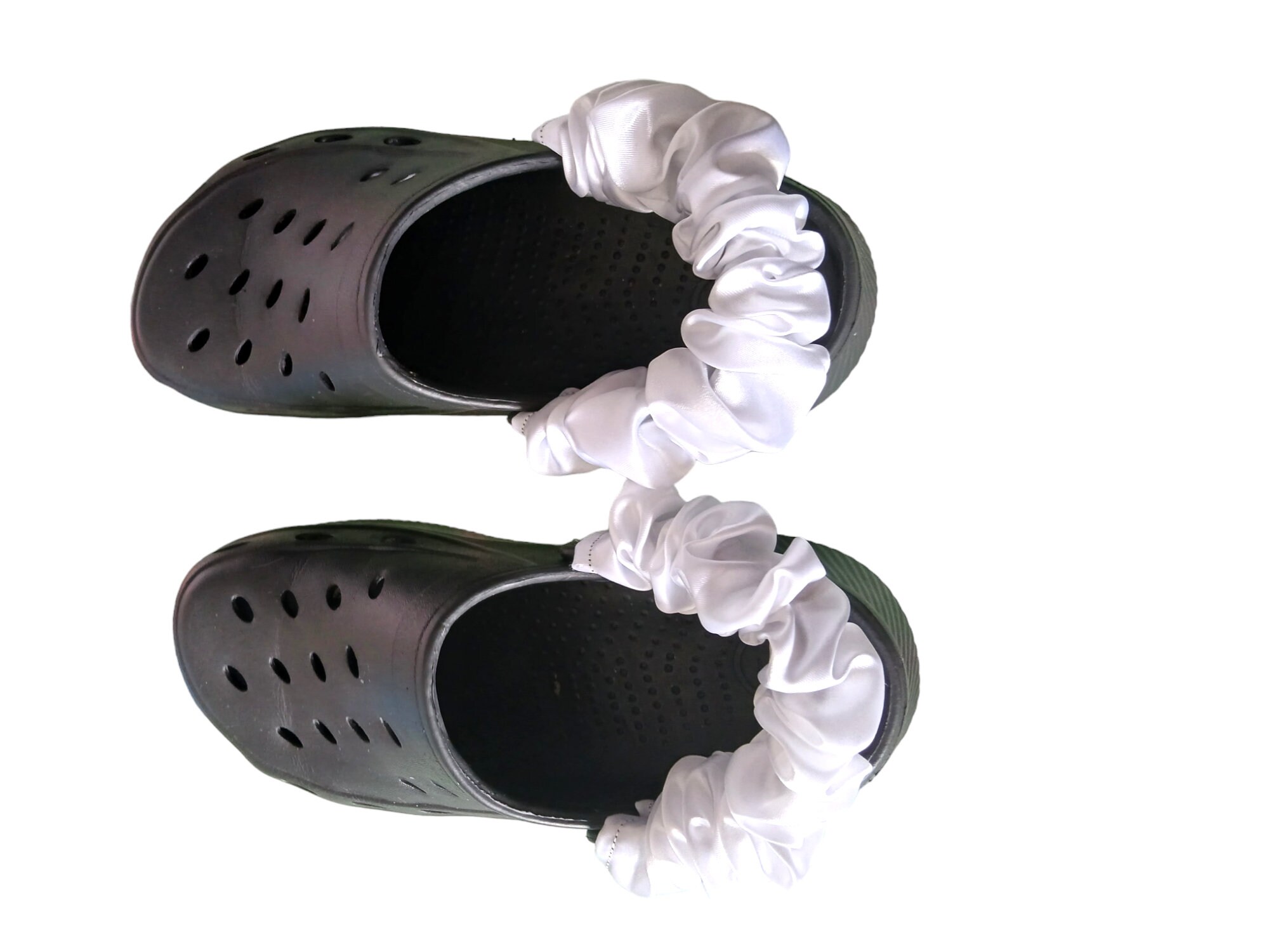 crocs with shaving cream