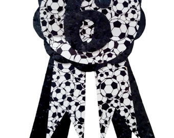 Football Birthday Rosette Badge - Custom Age Celebration