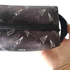 Pochette zippée avec boîte de voyage amusante pour adultes, trousse de maquillage, trousse à crochets, trousse de toilette, pochette en similicuir, cadeaux pour elle, multi-sacs