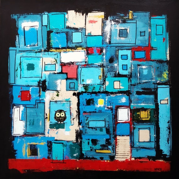 Original painting wall art home decor abstract | Etsy