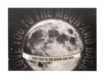 Love You To The Moon and Back Bracelet - Mothers Day Gift, Gift for Her Daughter BFF Girlfriend. Whitney Howard Designs