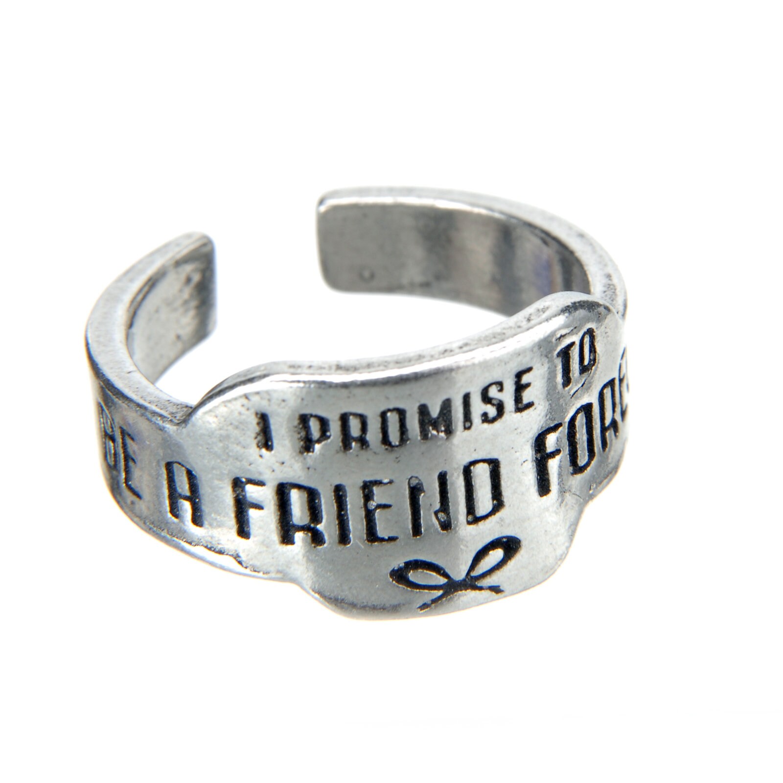 Daily Reminder Gift for Friend Positive Vibes Gift Look On The Bright Side Promise Ring Inspirational Jewelry Whitney Howard Designs