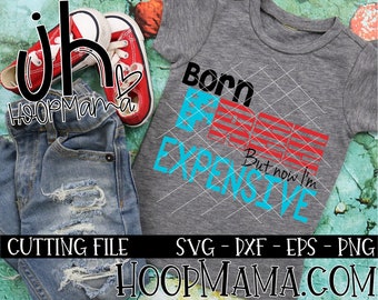 Born Free But Now Im Expensive SVG DXF eps and png Files for Cutting Machines Cameo 4th of July