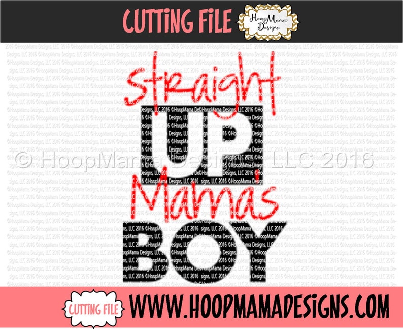 Download Straight Up Mama's Boy SVG DXF EPS and png Files for | Etsy