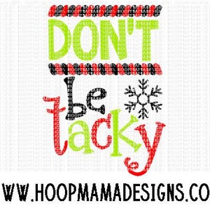 Don&#39;t Be Tacky Ugly Sweater Christmas SVG DXF eps and png Files for Cutting Machines Cameo or Cricut