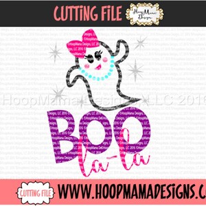 Boo La La SVG DXF eps and png Files for Cutting Machines Cameo or Cricut -Halloween