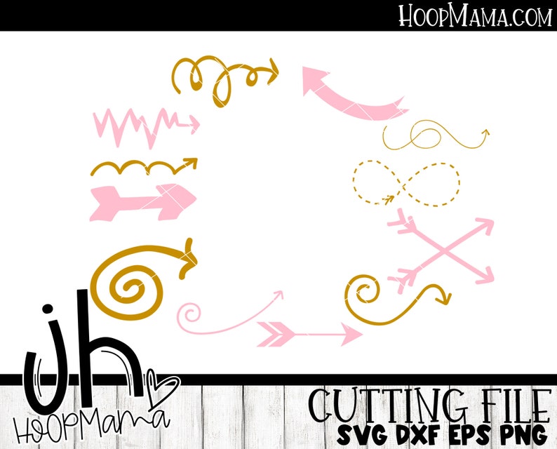 12 Arrows SVG DXF EPS and png Files for Cutting Machines Cameo o
