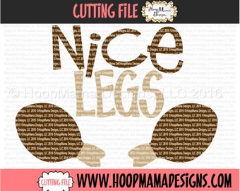Nice Legs  Turkey Thanksgiving SVG DXF eps and png Files for Cutting Machines Cameo or Cricut