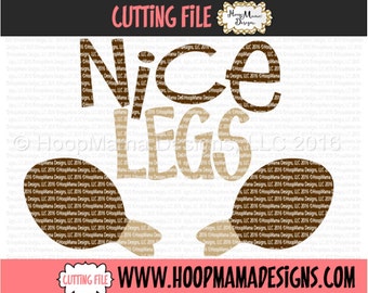 Nice Legs  Turkey Thanksgiving SVG DXF eps and png Files for Cutting Machines Cameo or Cricut