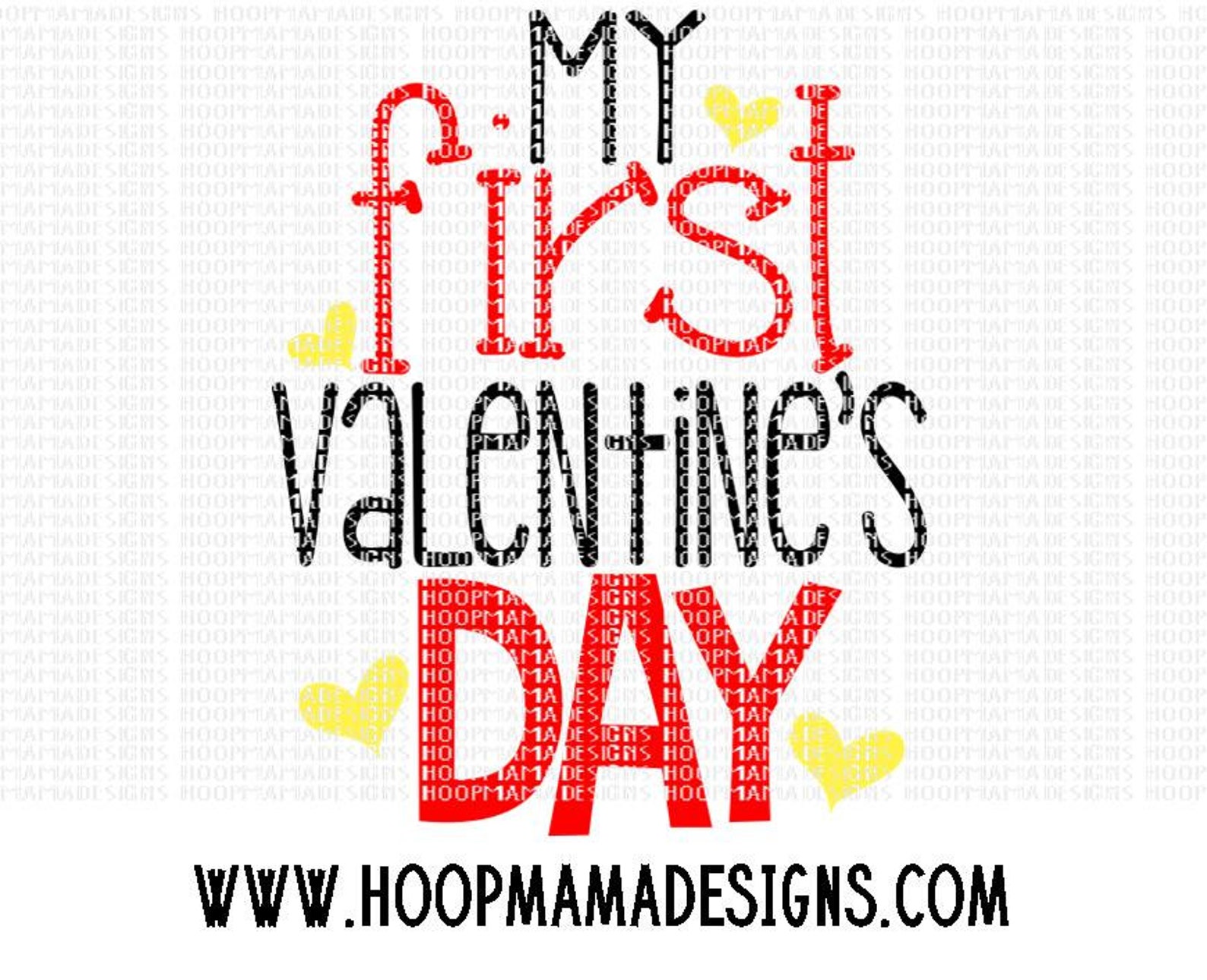 My First Valentine's Day SVG DXF Eps and Png Files for | Etsy