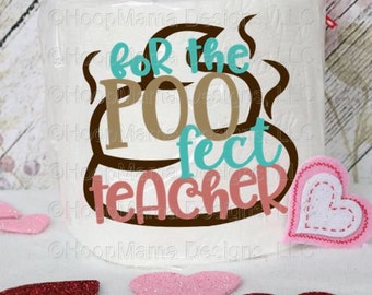 For The Poofect Teache Toilet Paper SVG DXF EPS Png Files for Cutting Machines Cameo or Cricut Teacher Appreciation Gift