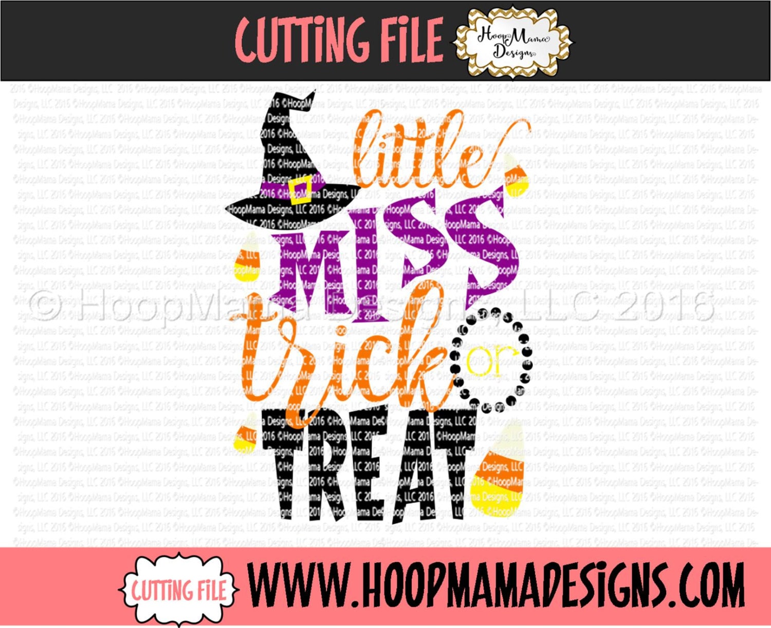 Little Miss Trick or Treat SVG DXF Eps and Png Files for Cutting ...