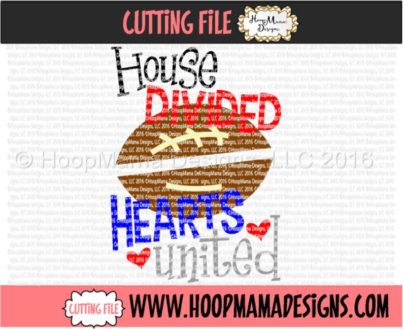 Download House Divided Hearts United SVG DXF eps and png Files for ...
