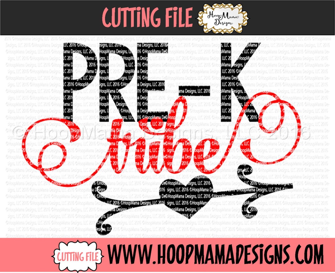 Pre-k Tribe SVG DFX EPS and Png Files for Cutting Machines Cameo or ...
