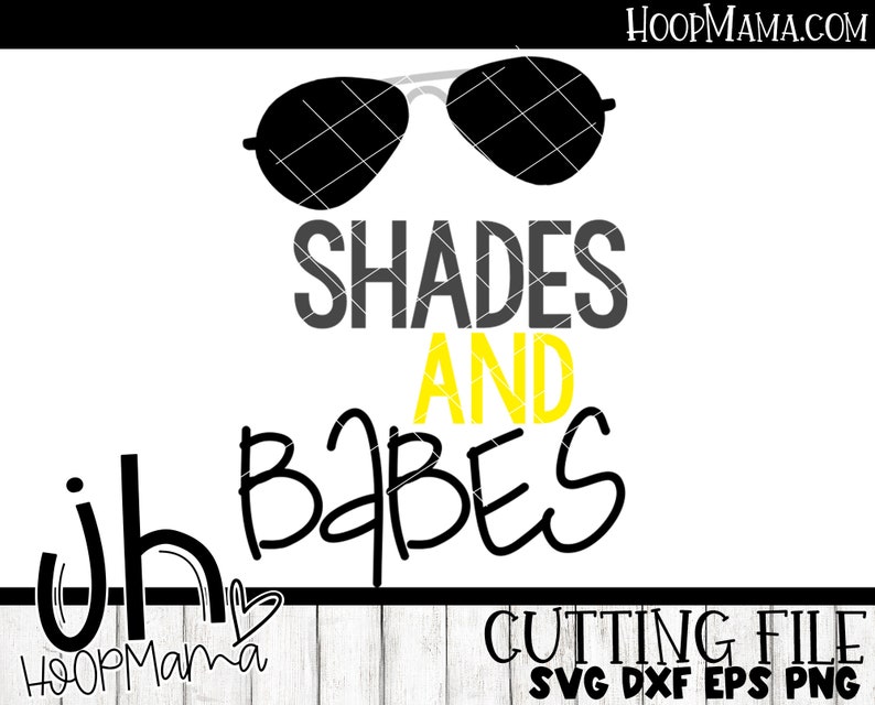 Shades and Babes Boy SVG DXF eps and png Files for Cutting Machines Cameo or Cricut image 1