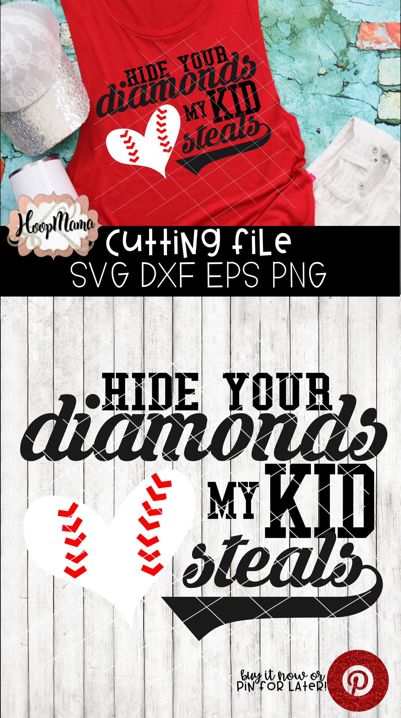 Hide Your Diamonds My Kid Steals Baseball Or Softball SVG Etsy