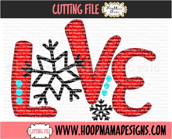 Download Love With Snowflakes Christmas SVG DXF eps and png Files ...