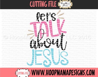 Lets Talk About Jesus SVG DXF eps and png Files for Cutting Machines Cameo or Cricut Easter Rabbit Tail