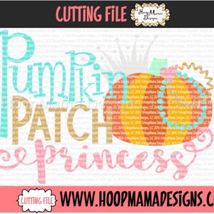 Pumpkin Patch Princess Halloween SVG DXF eps and png Files for Cutting Machines Cameo or Cricut