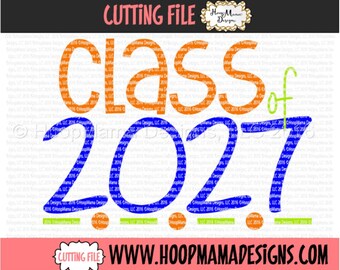 Back To School SVG, BOY Class of 2027, 2nd Second Grade Cutting File SVG dxf eps and png Files for Cutting Machines Cameo or Cricut