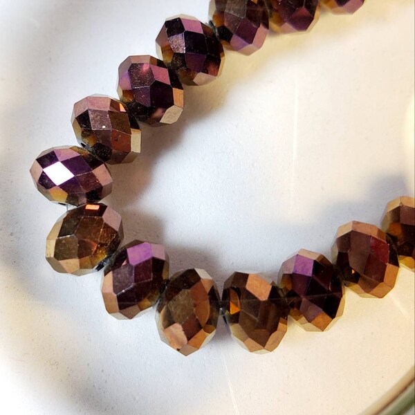 DuoChrome Glass Beaded Bracelet