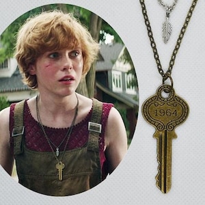 LAST ONE BEVERY MARSH Doppelschicht Schlüssel und Feder Anhänger Halsketten Replik - Stephen&#39;s King &quot;&quot;Es&quot;&quot;&quot;