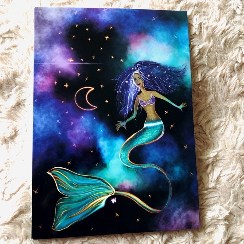 Mermaid postcard