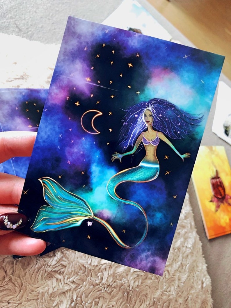 Mermaid postcard